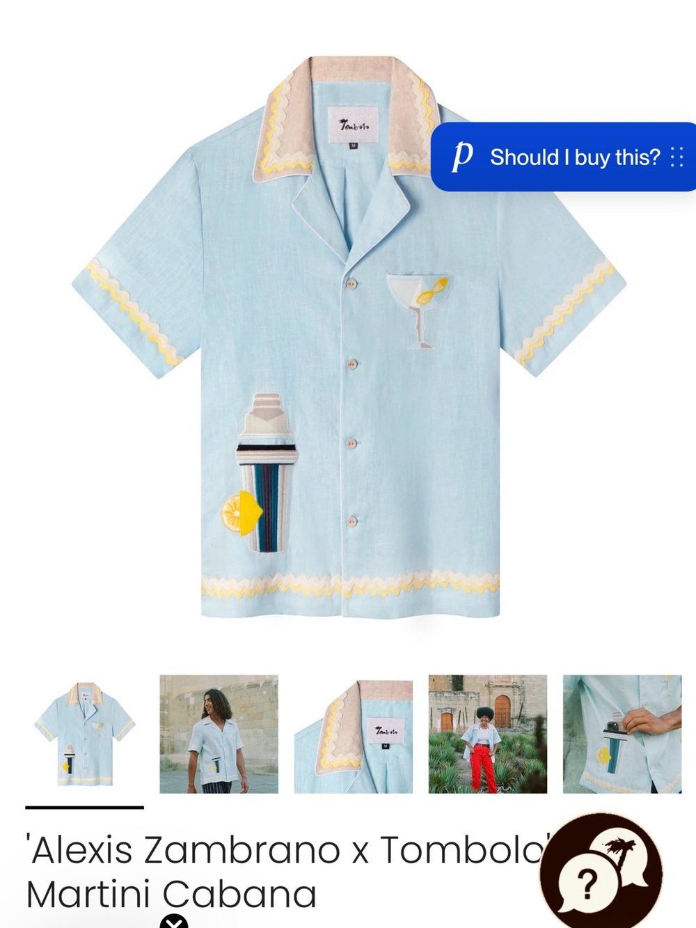 Tombolo Martini Cabana linen shirt